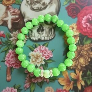 🆕 8mm Vibrant Green Jade Beautiful 💚